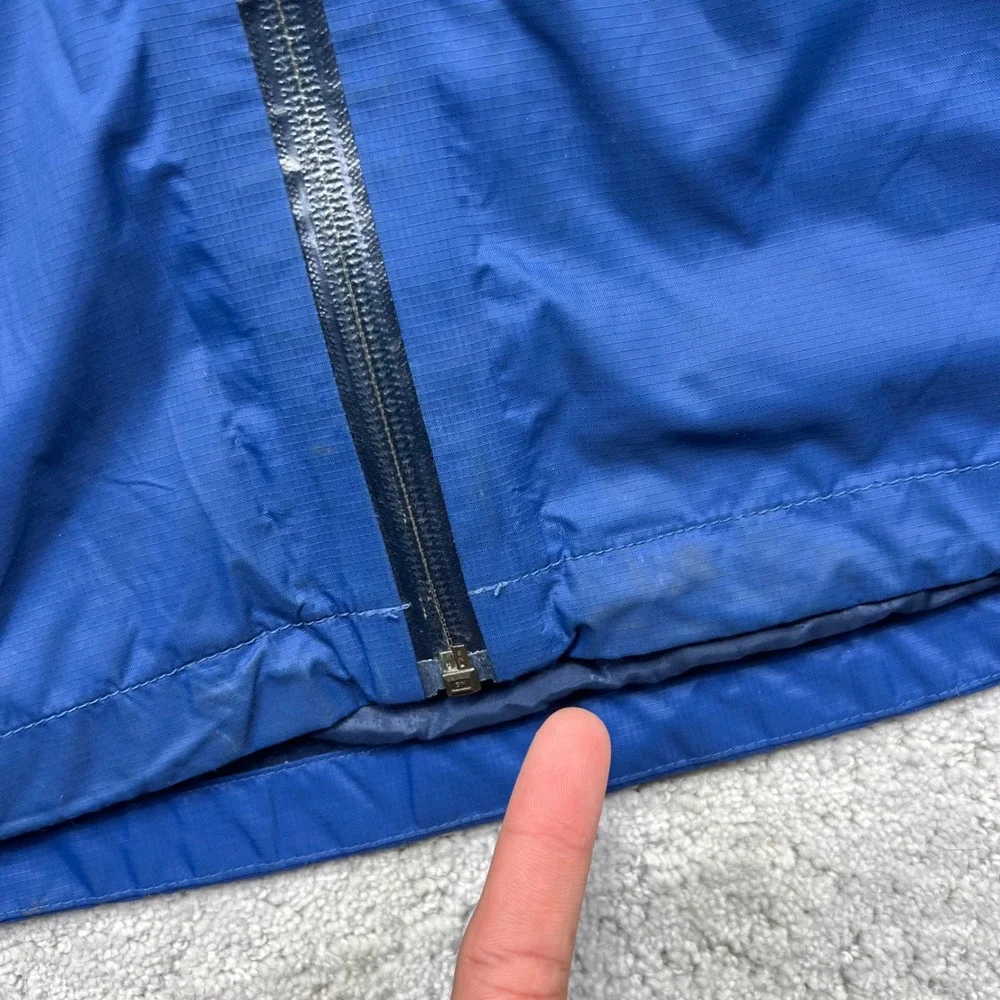 Columbia Titanium Jacket Mens Large Blue Black Omni-Tech Interchange Waterproof